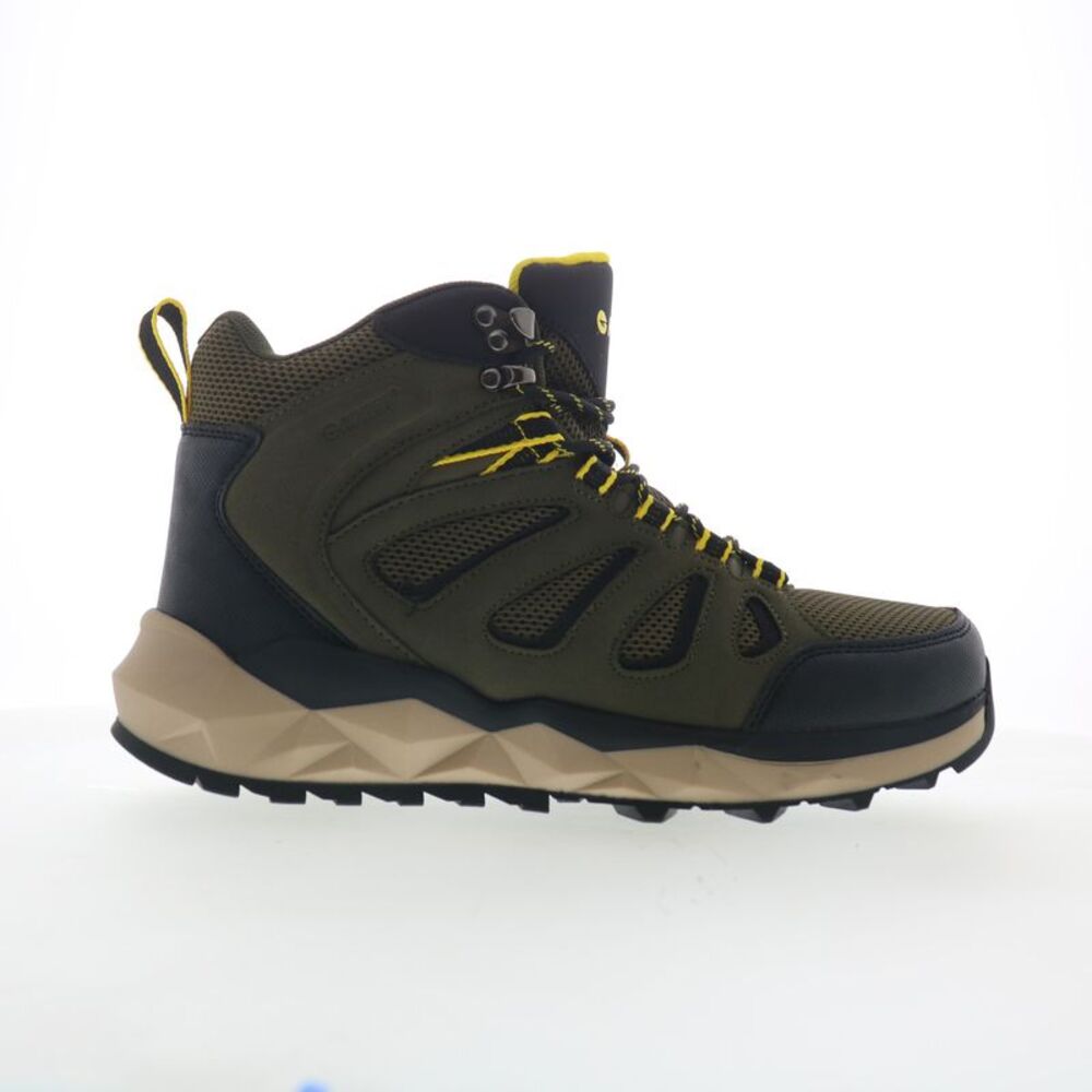 Hi-Tec Mens Valley Geo Mid Hiker Green Boots (NWT)